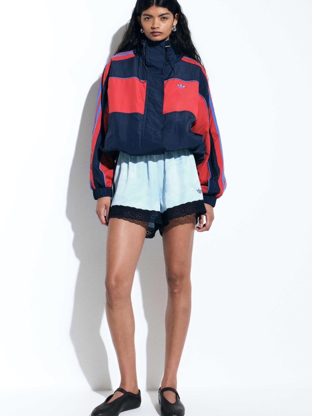 adidas Originals × ASOS oversized track jacket in navy color - Picture 6 of 6